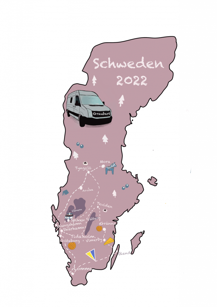 Illustration Schwedenroute 2022
