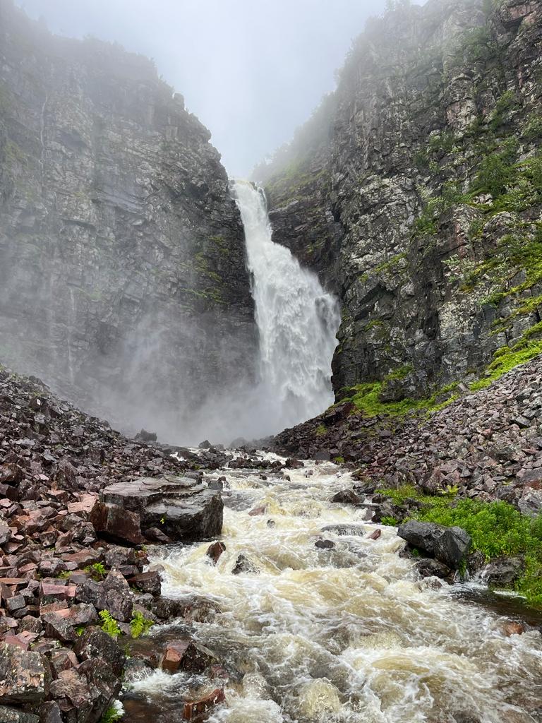  Njupeskär- (Dalarna) Wasserfall im Nationalpark Fulufjället.